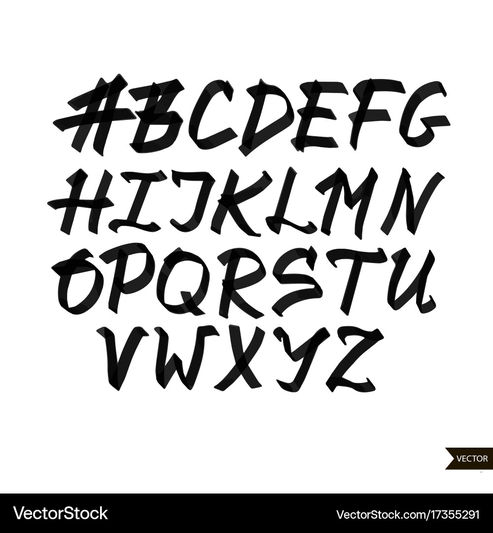 Elegant Calligraphic Script Vector Image