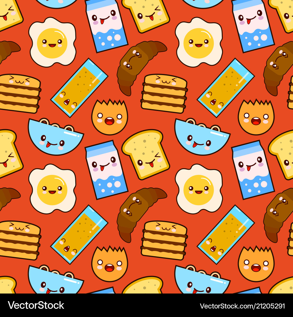 Fun seamless pattern funny characters Fun seamless pattern funny characters vector image