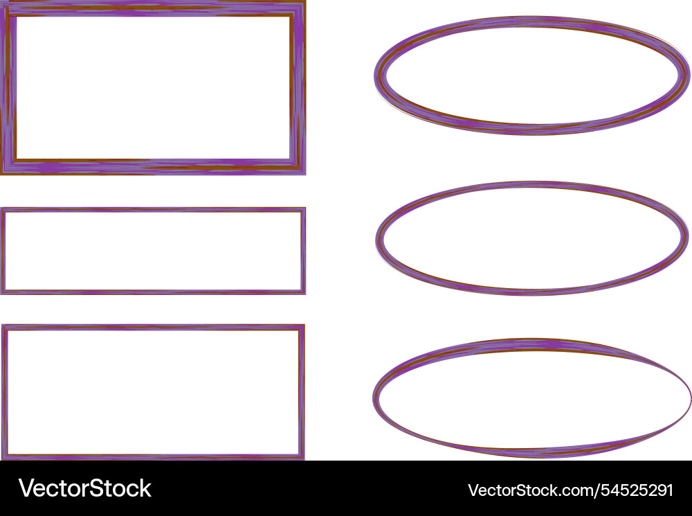 Grey color art different shapes frames set Grey color art different shapes frames set vector image