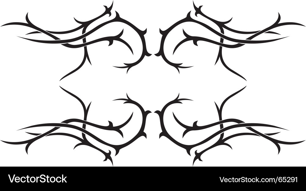 Intricate Tribal Vines vector image