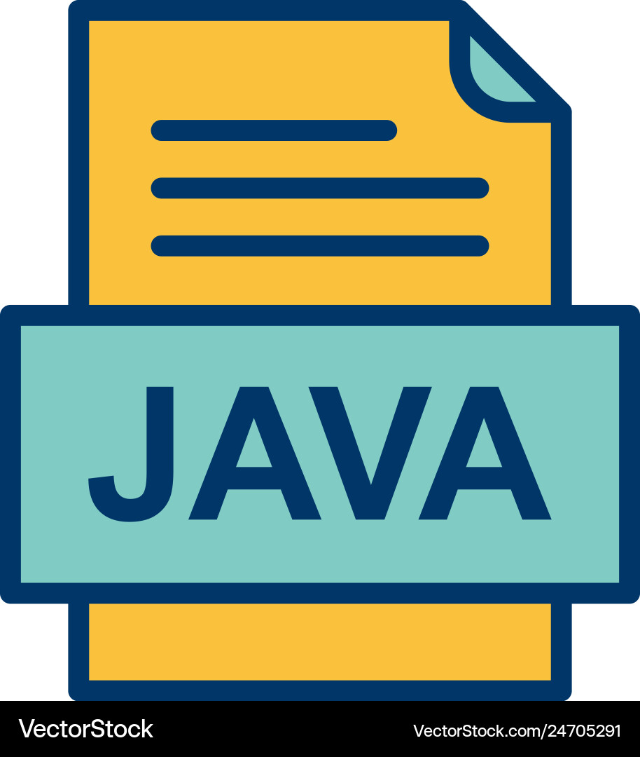 Java Datei Dokument Symbol vektorbild