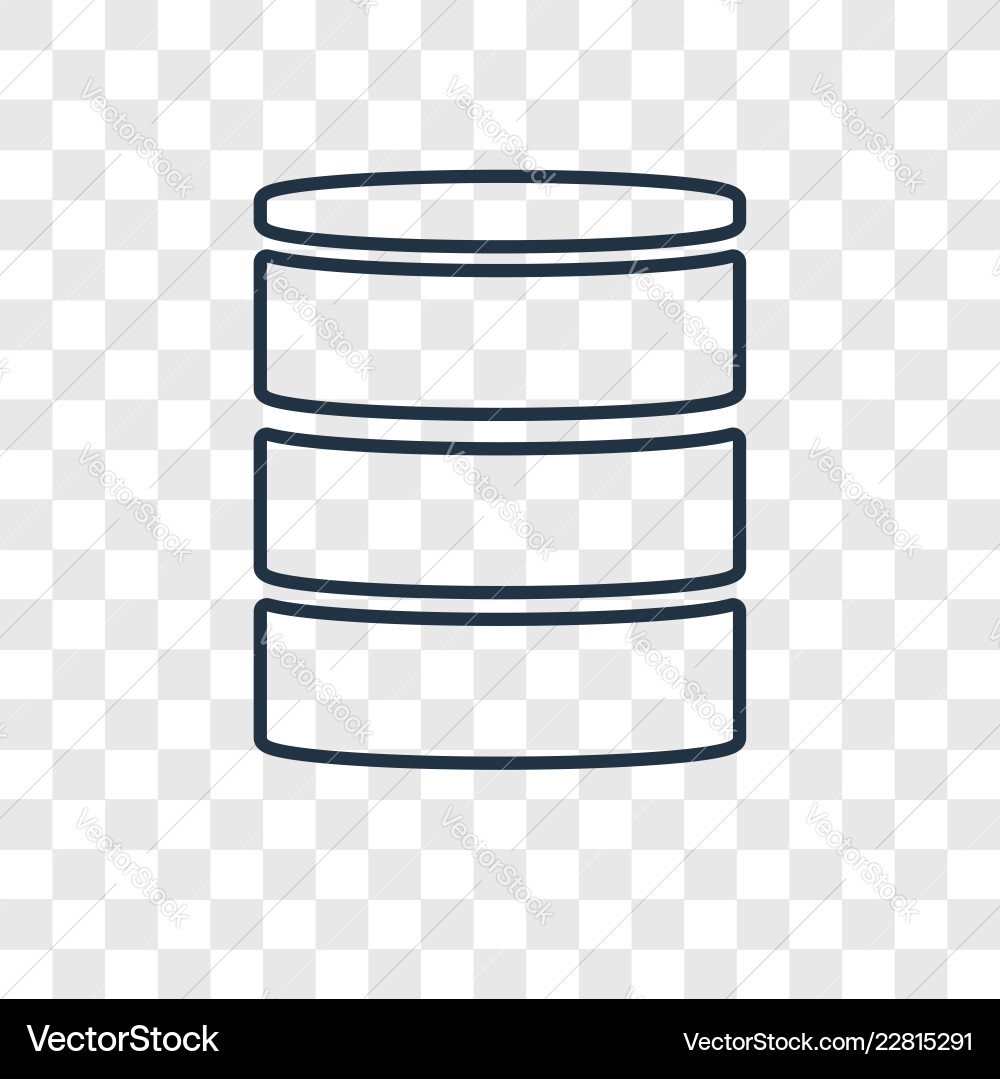 Mysql Konzept lineare Ikone isoliert auf transparent Mysql Konzept lineare Ikone isoliert auf transparent vektorbild