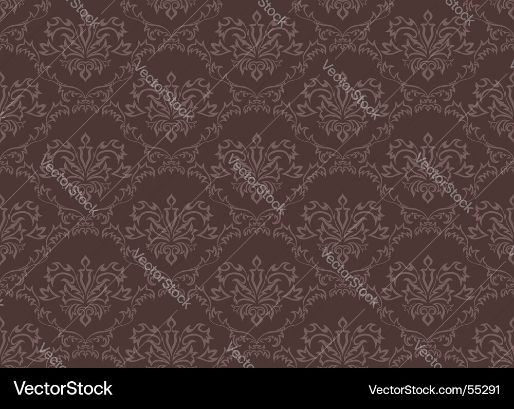 Ornate Damask Pattern vector image