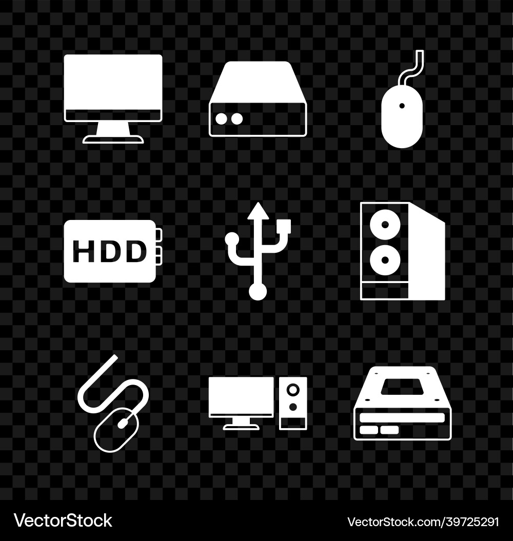 Set computer monitor screen server data web Set computer monitor screen server data web Vector Image