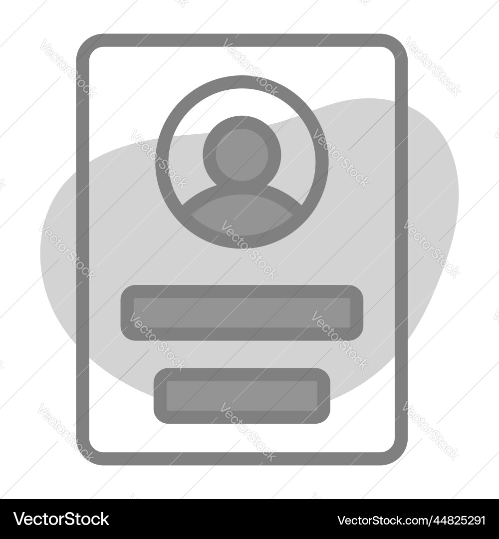 User profile icon interface as a simple vector image