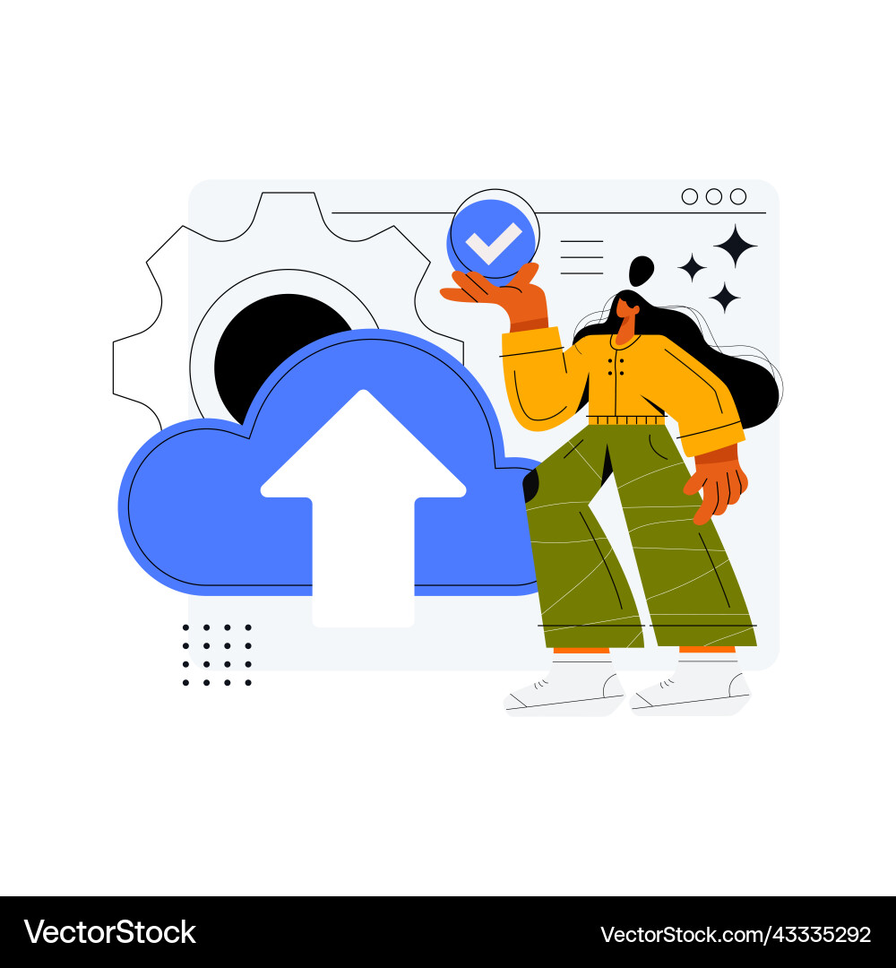 Business cloud computing data provision Business cloud computing data provision vector image