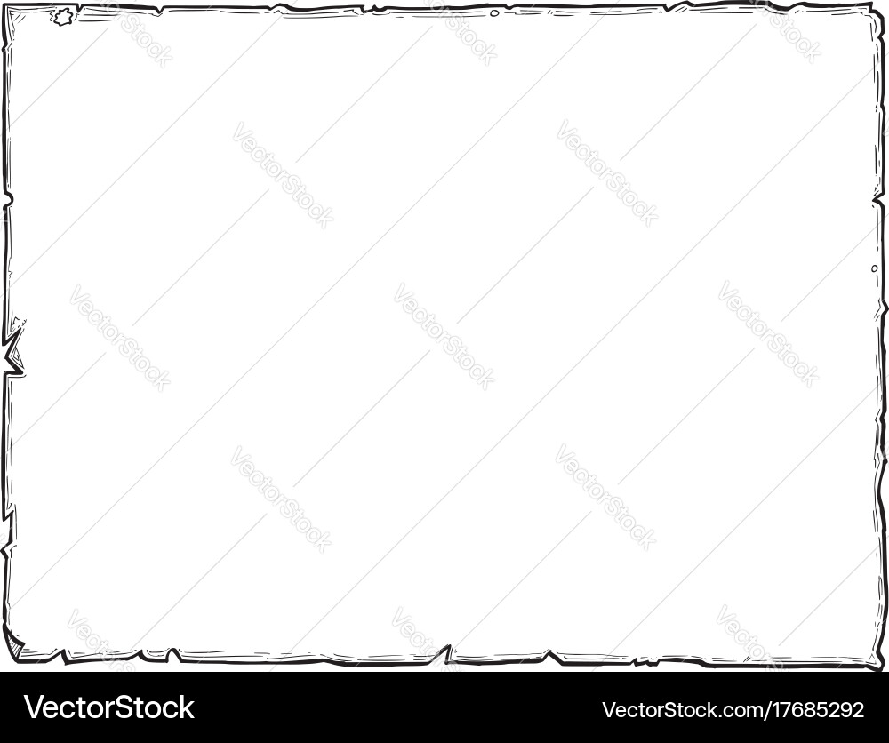 Cartoon drawing of empty background scroll Vector Image