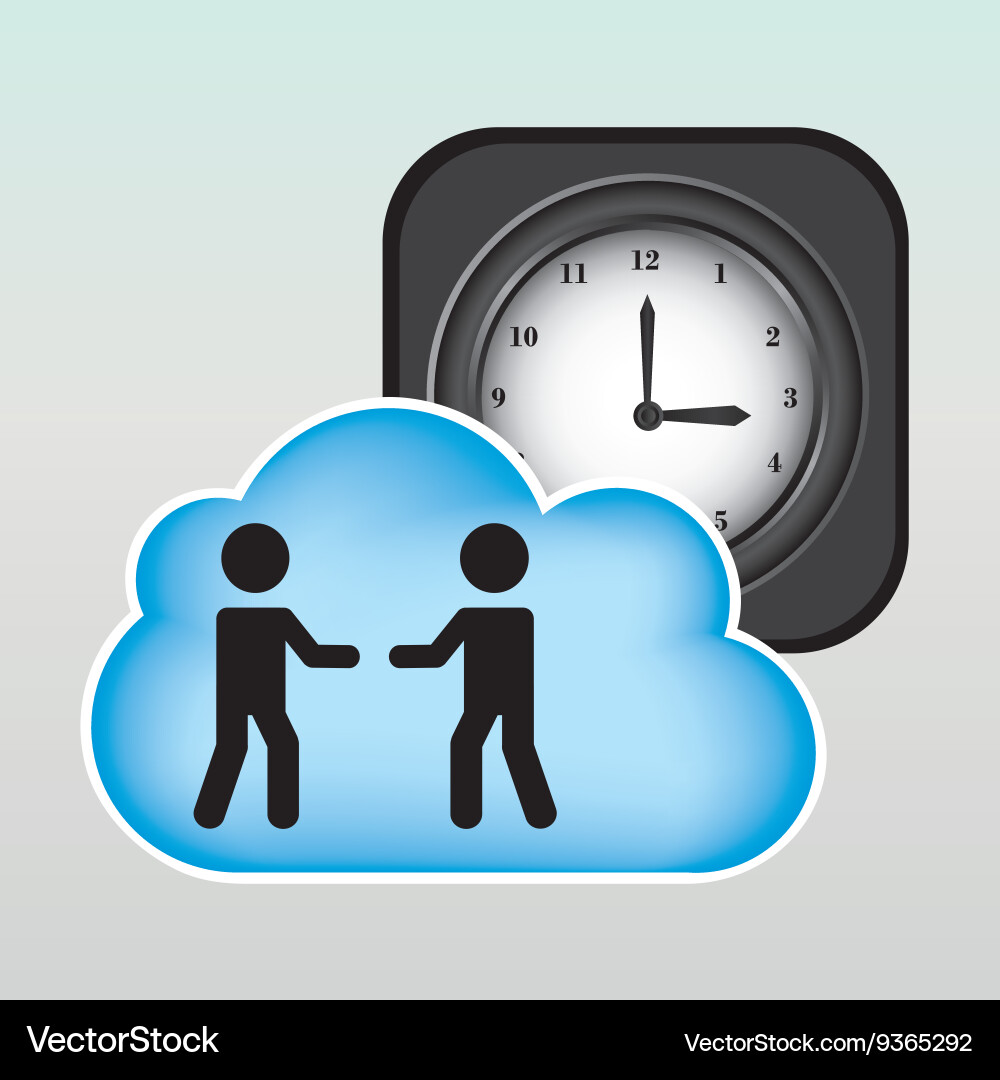 Cloud computing design Vector Image