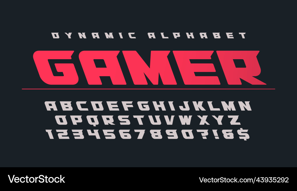 Dynamic alphabet design speed moving original Dynamic alphabet design speed moving original vector image