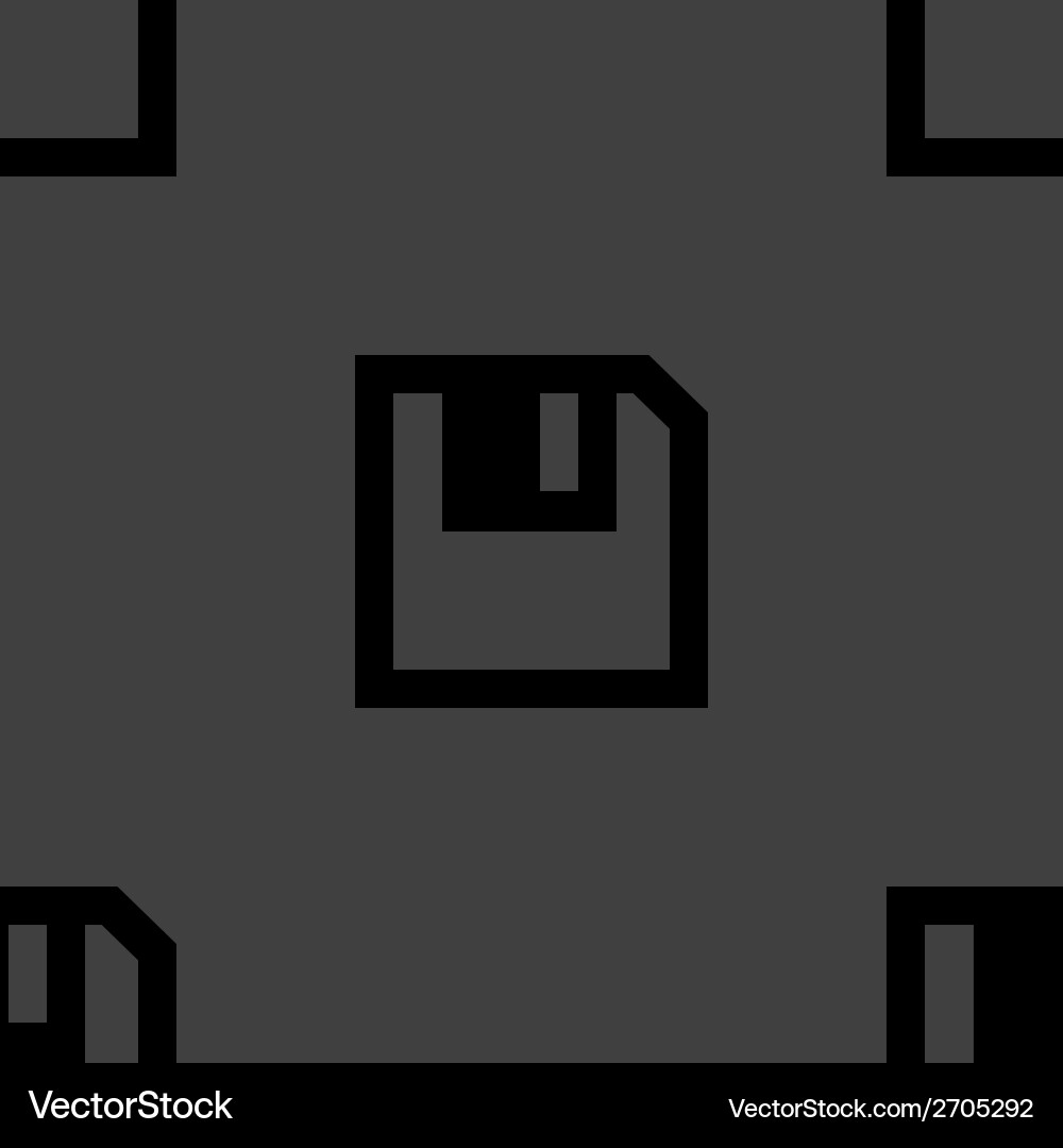Floppy disk web icon flat design seamless pattern Vector Image