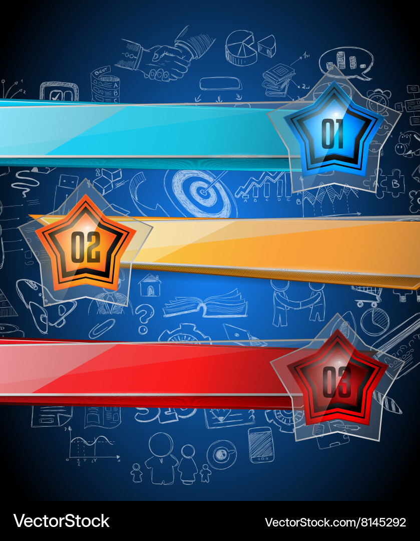 Infographics complex layout with option buttons vector image