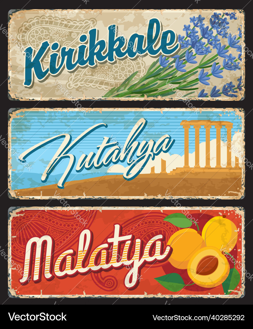 Kirikkale kutahya und malatya turkey il Provinzen Kirikkale kutahya und malatya turkey il Provinzen vektorbild