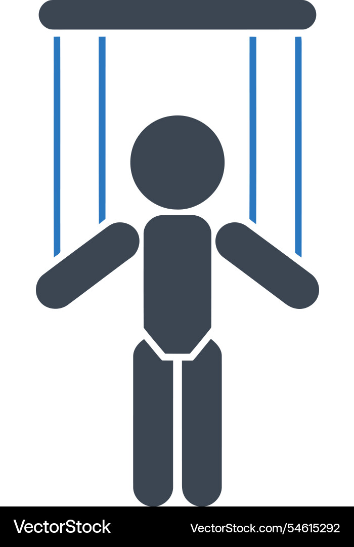 Puppet control strings icon Vector Image
