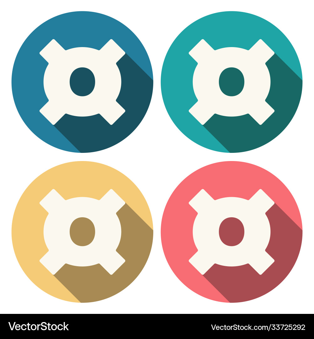 Set generic currency symbol on colored circle Set generic currency symbol on colored circle Vector Image