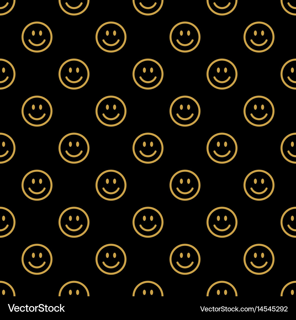 Smiling Faces Pattern vector image