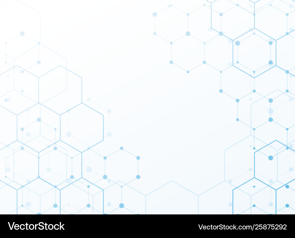 Tech Hexagonal Pattern Background Vector Image