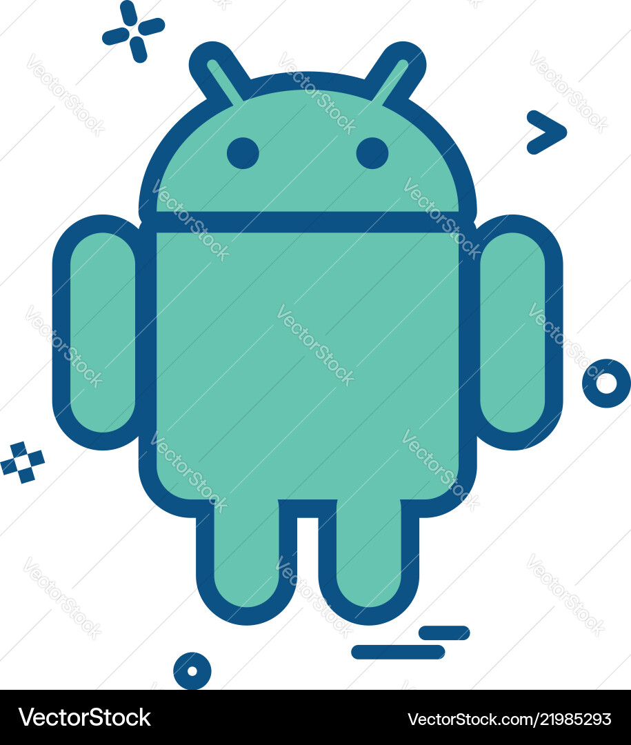 Android icon design Android icon design vector image