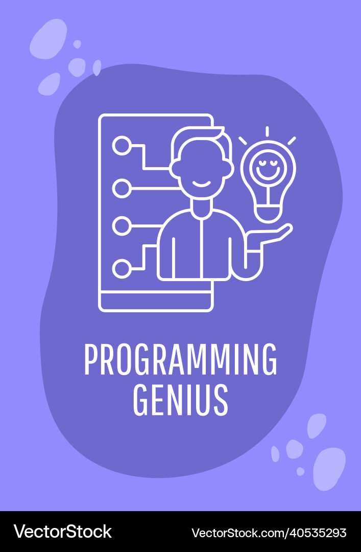 Best wishes to computer programmer postcard Best wishes to computer programmer postcard Vector Image