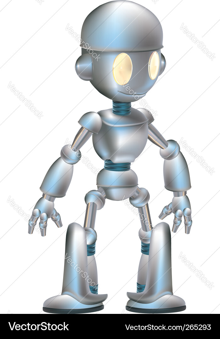 Cute robot Royalty Free Vector Image - VectorStock