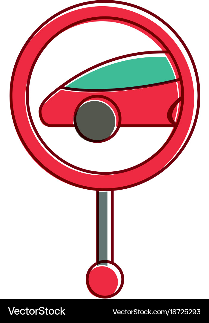 Gps navigation pointer map car location vector image