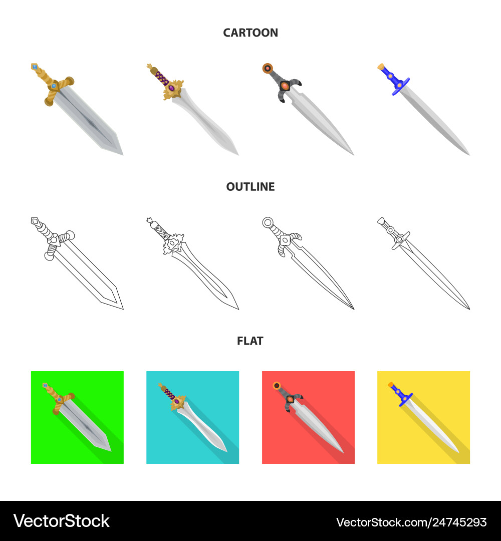 Isolated object game and armor icon collection Isolated object game and armor icon collection Vector Image