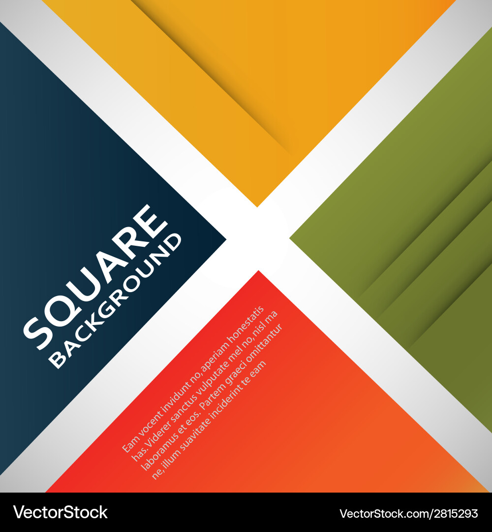 Large colored boxes with blank space for text Vector Image