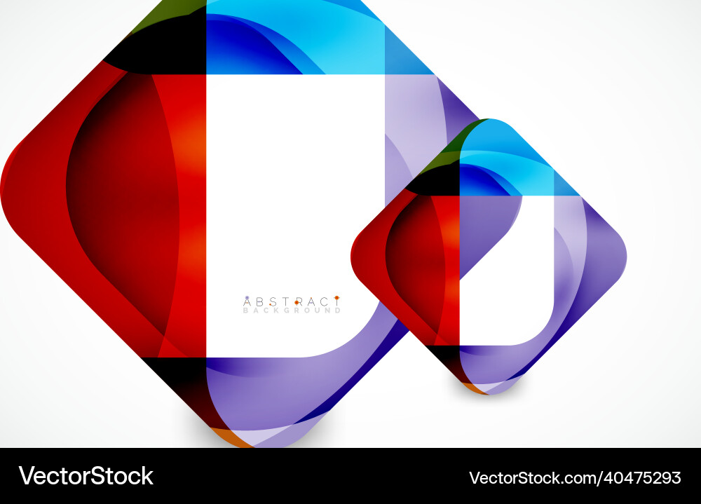 Minimal background abstract square shape vector image