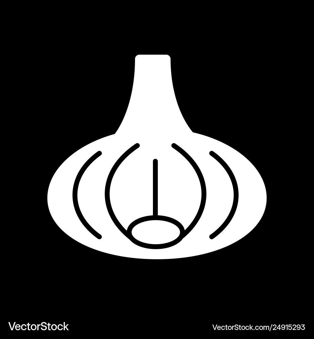 Onion icon in line style isolated object Vector Image