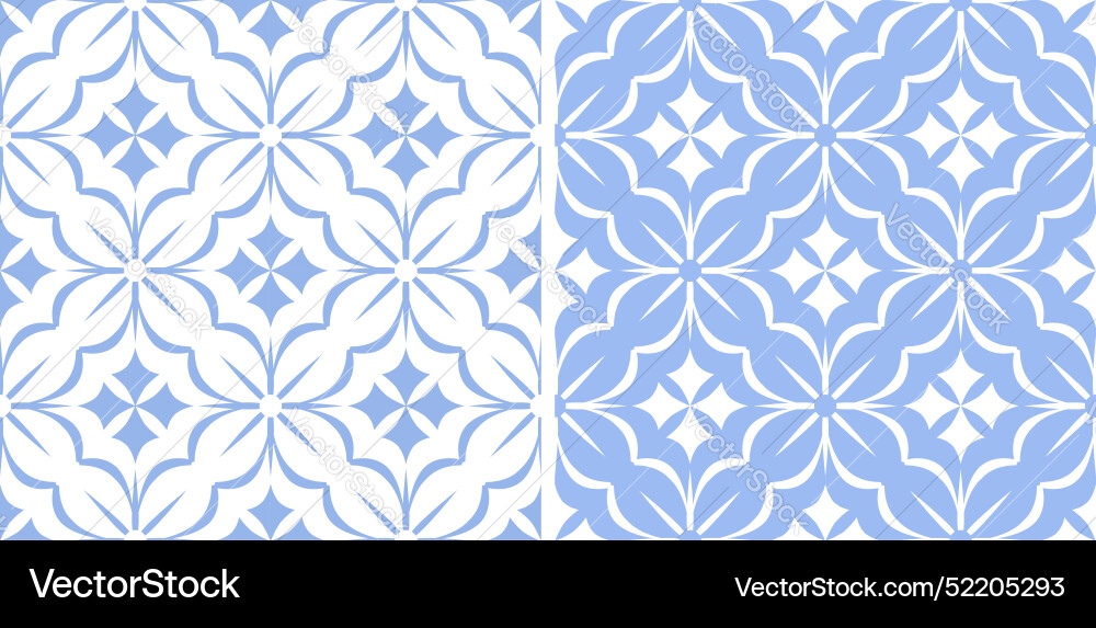 Seamless patterns set Vector Image
