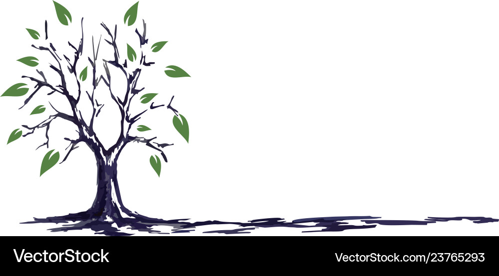 Simple Tree Sketch vector image