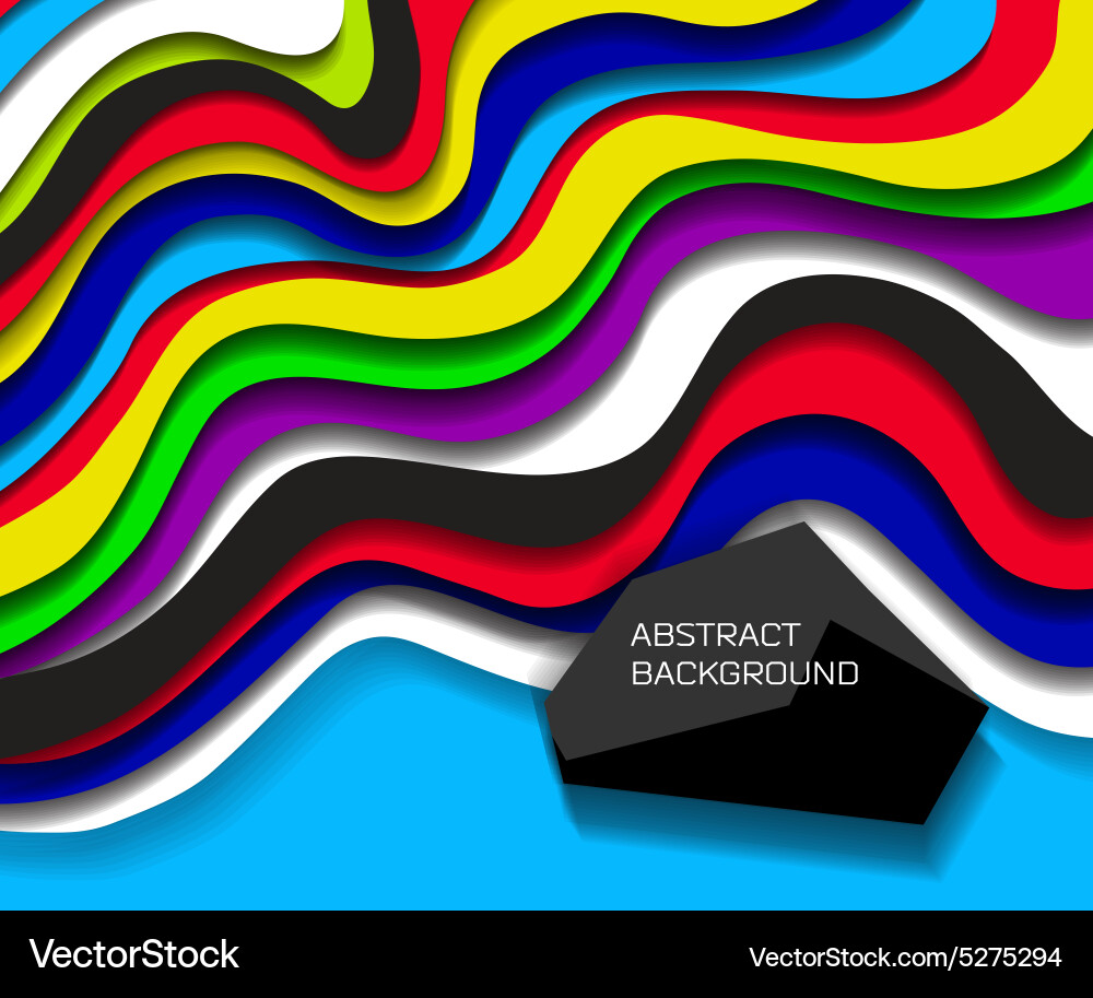 Abstract colorful lines background Vector Image