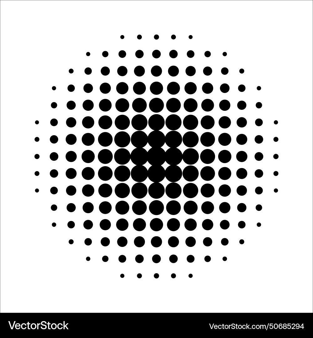 Abstract halftone circle of dots Abstract halftone circle of dots vector image