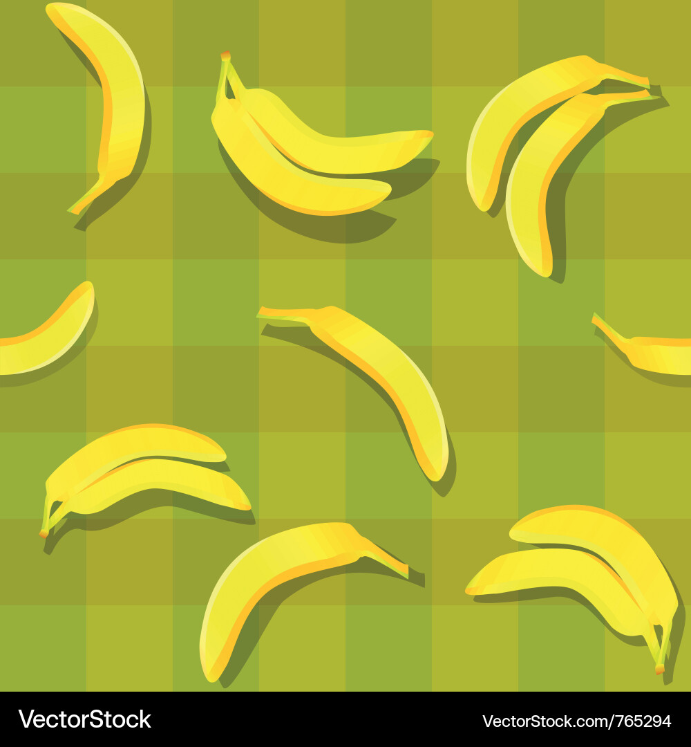 Banana Pattern Background vector image