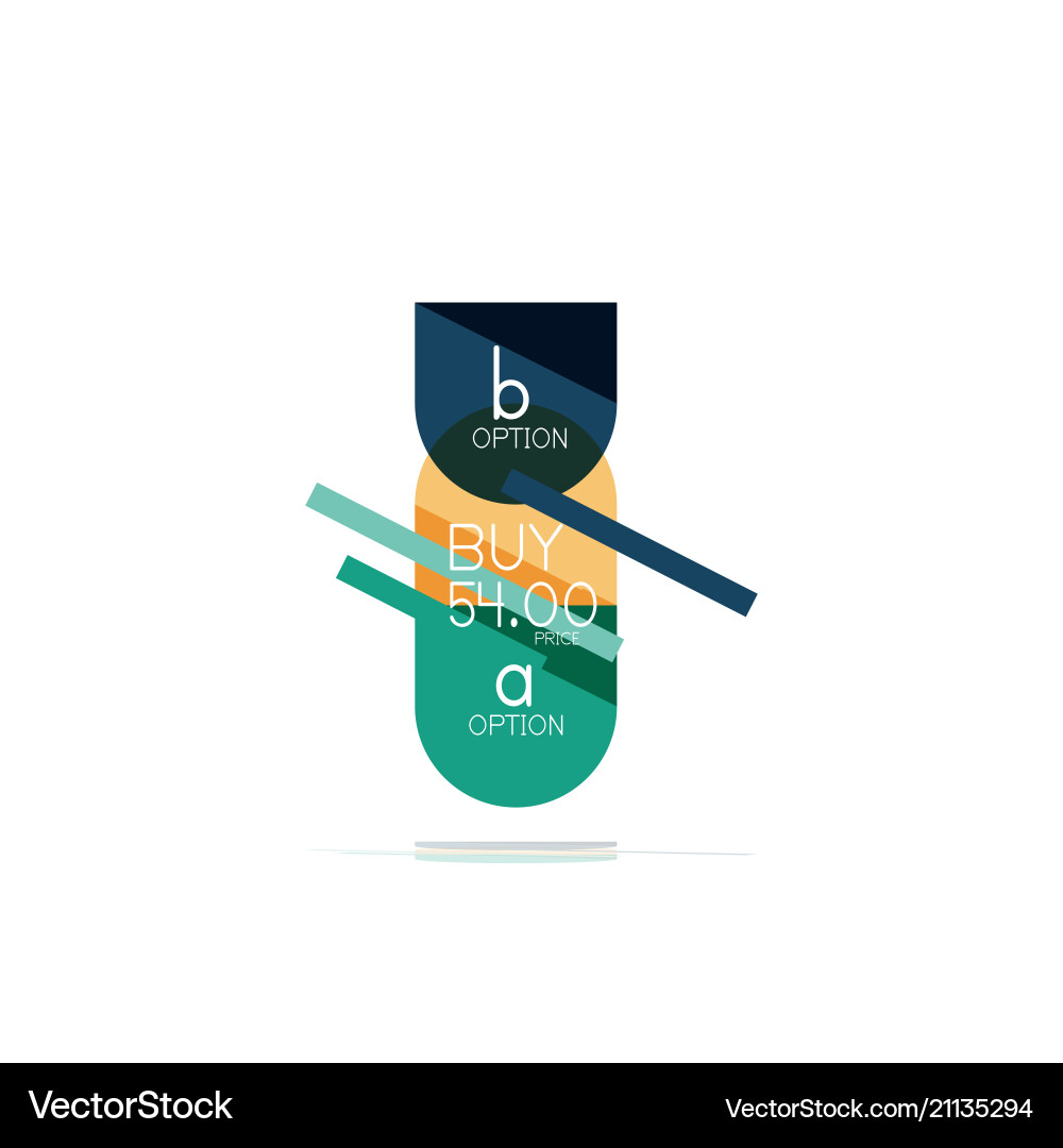Clean Abstract Option Step Vector Image
