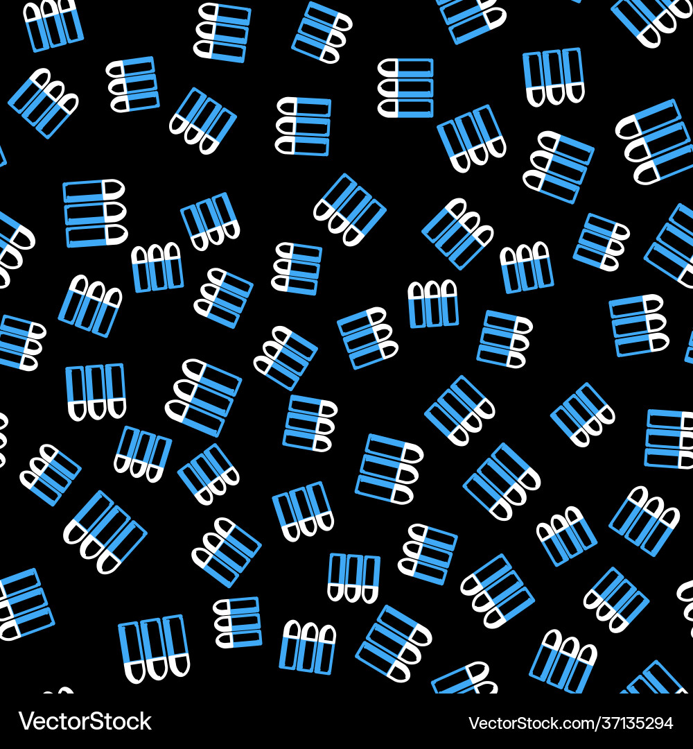 Line bullet icon isolated seamless pattern vector image