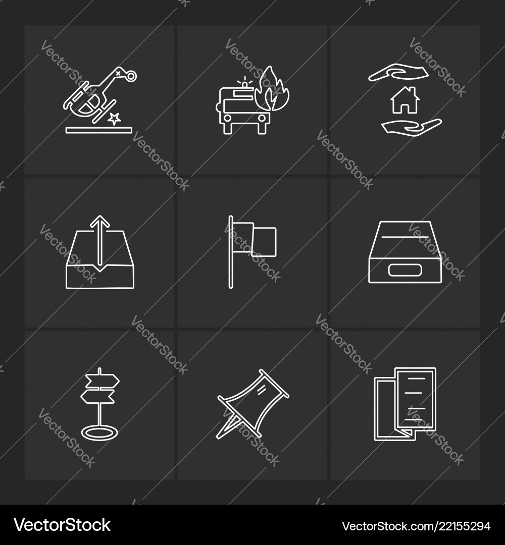 Messages email document speaker sound eps Vector Image
