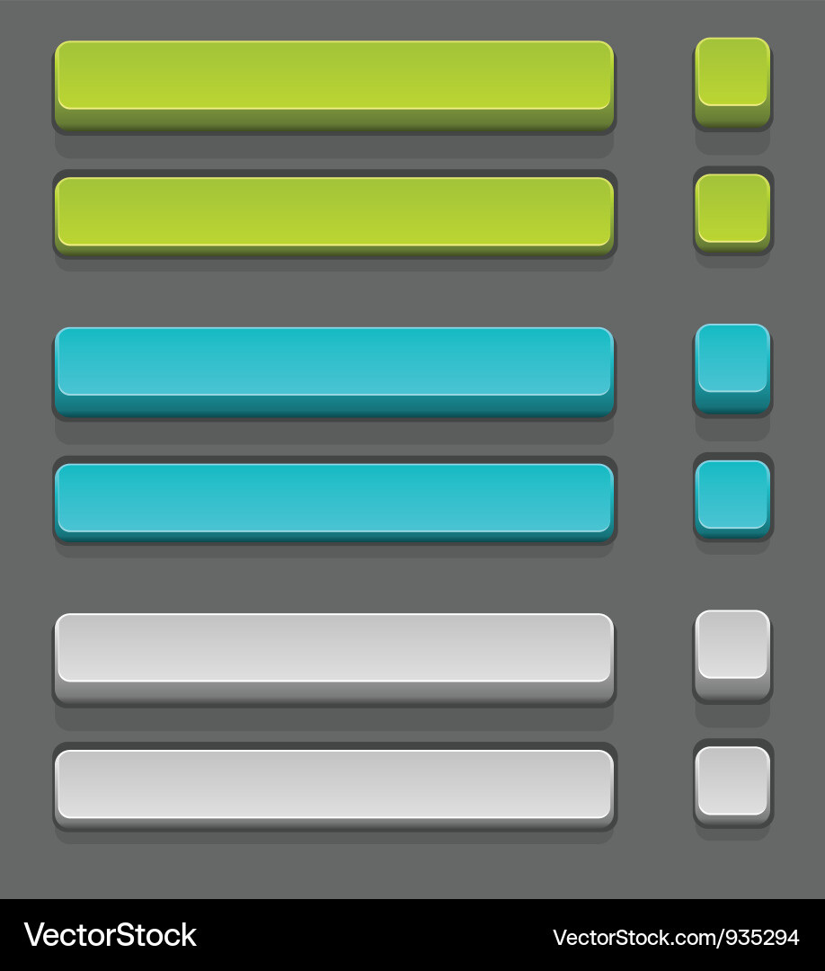Minimalist Button Set Vector Image