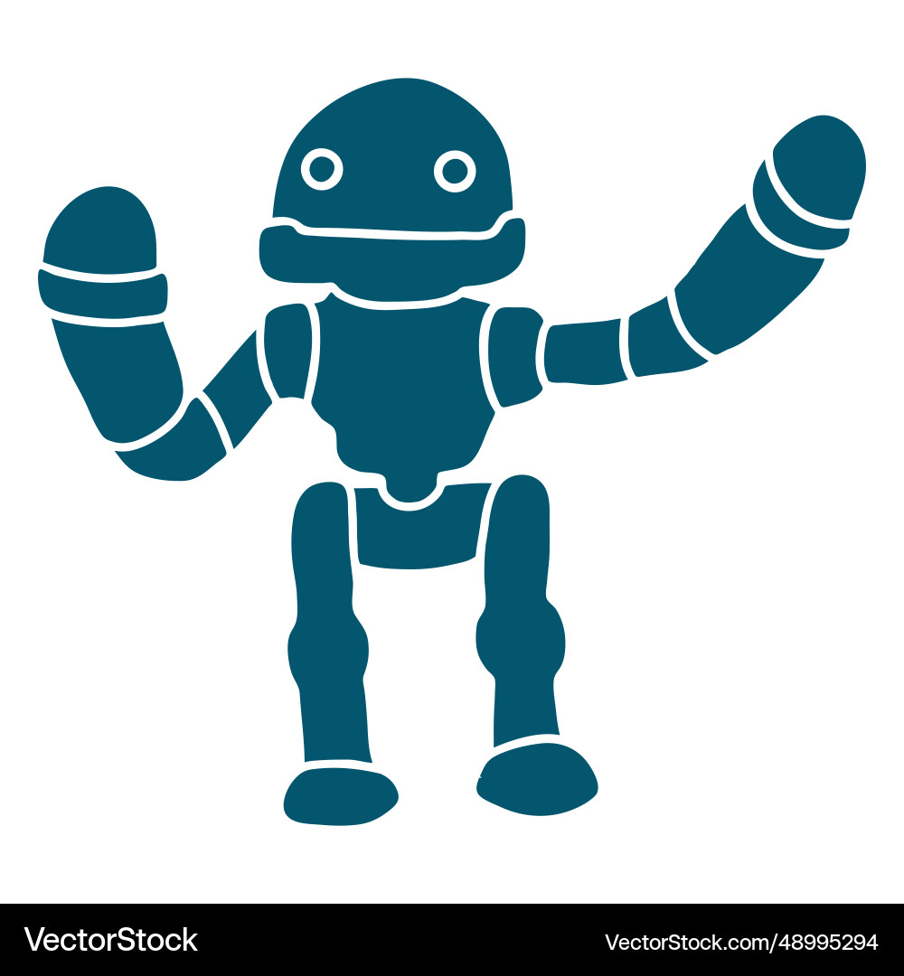 Robot artificial intelligence Vector Image