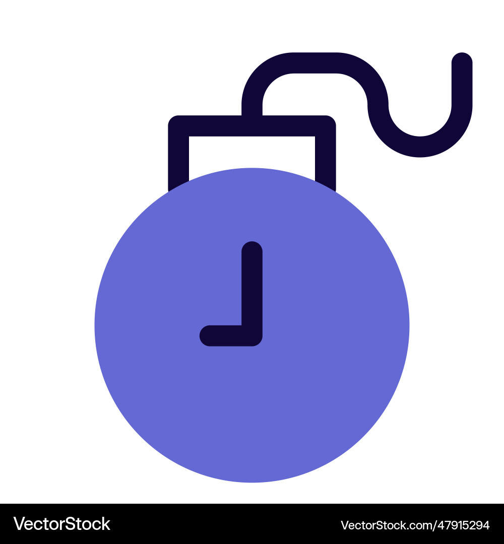Time bomb a computer software to manage Vector Image