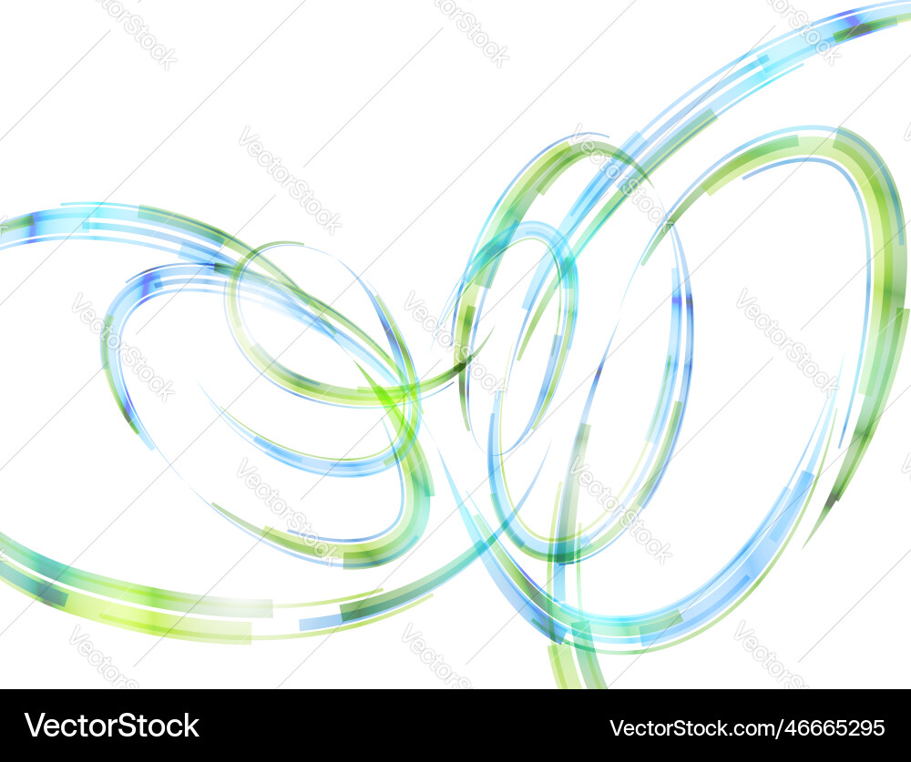 Abstract Loops and Spirals vector image