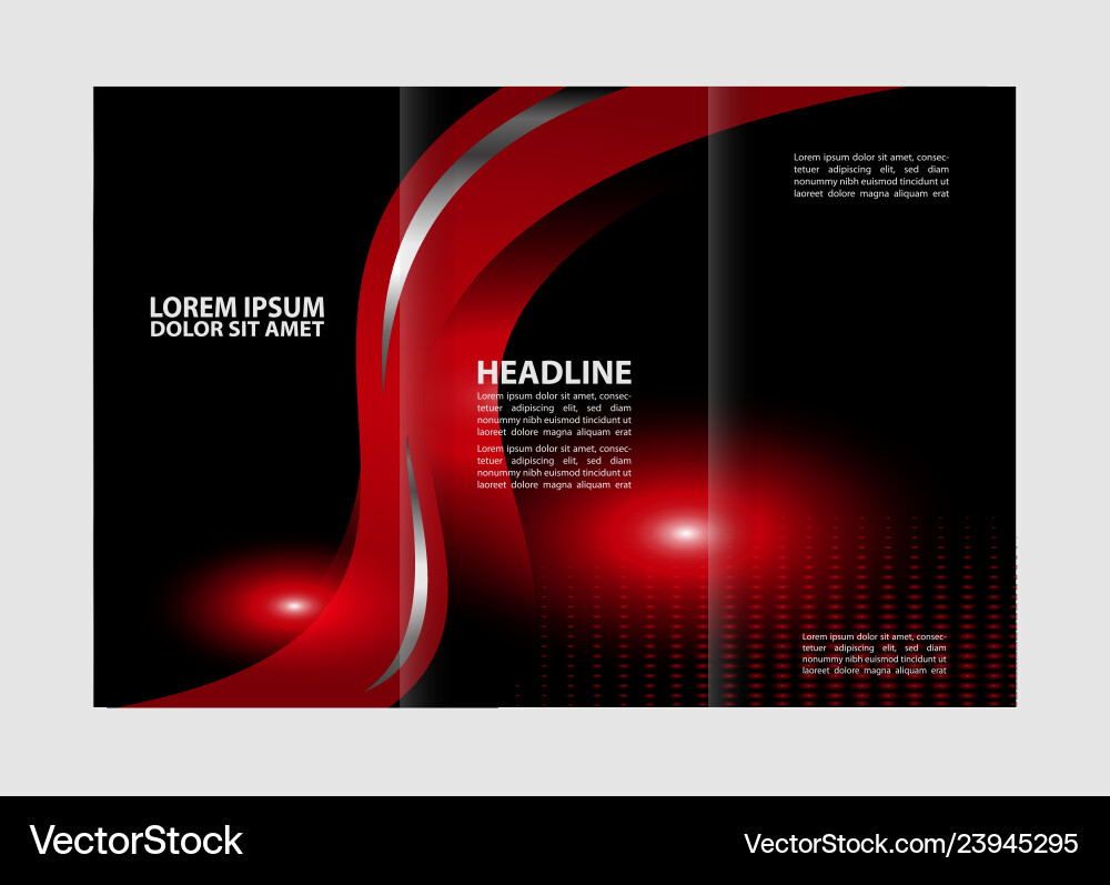 Brochure folder leaflet background block for imag Vector Image