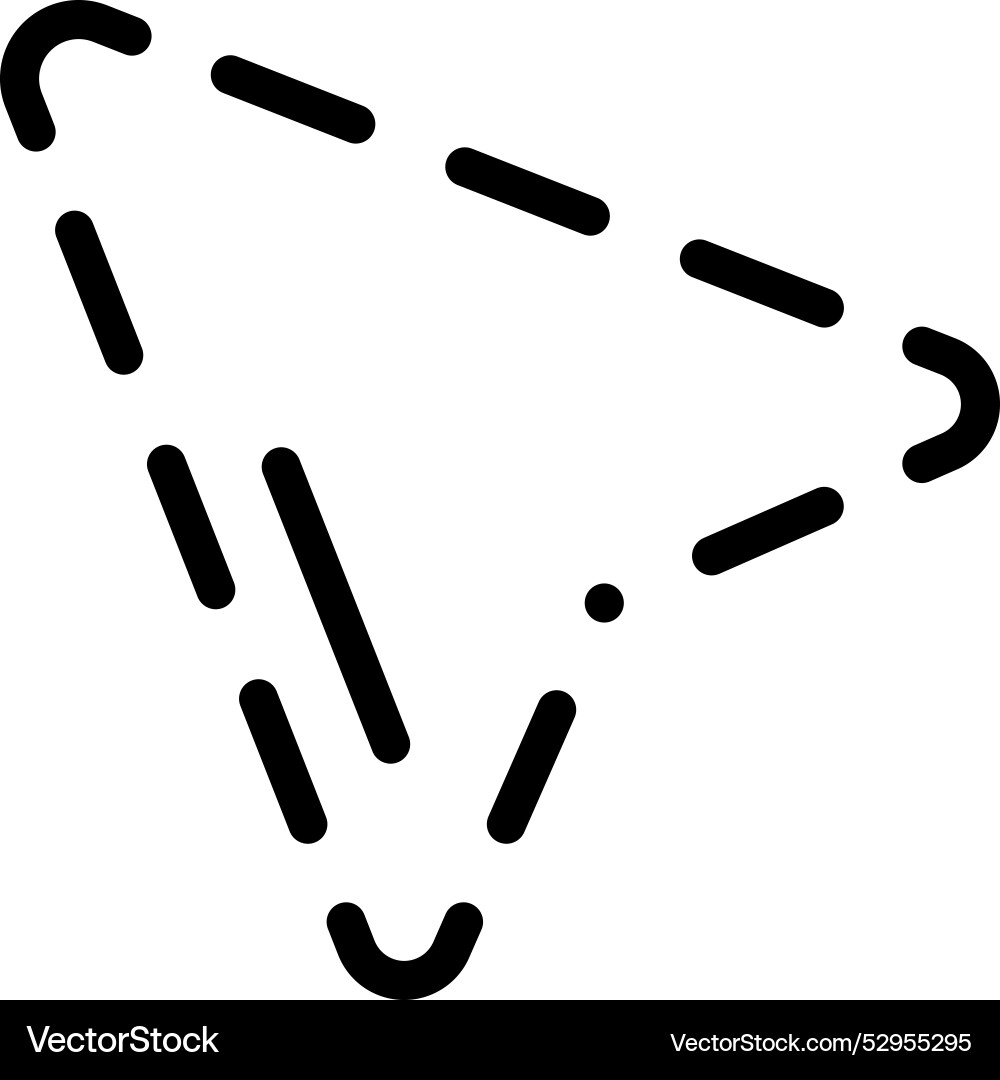 Cursor icon thin linear style design isolated Cursor icon thin linear style design isolated vector image