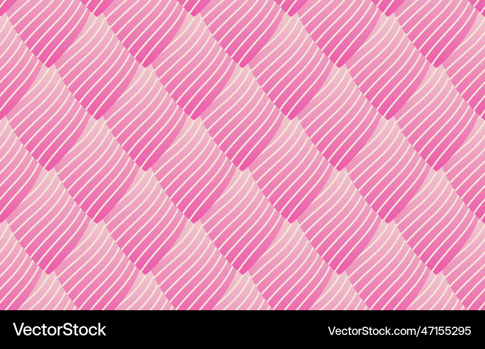 Geometric pattern with wavy lines Vector Image