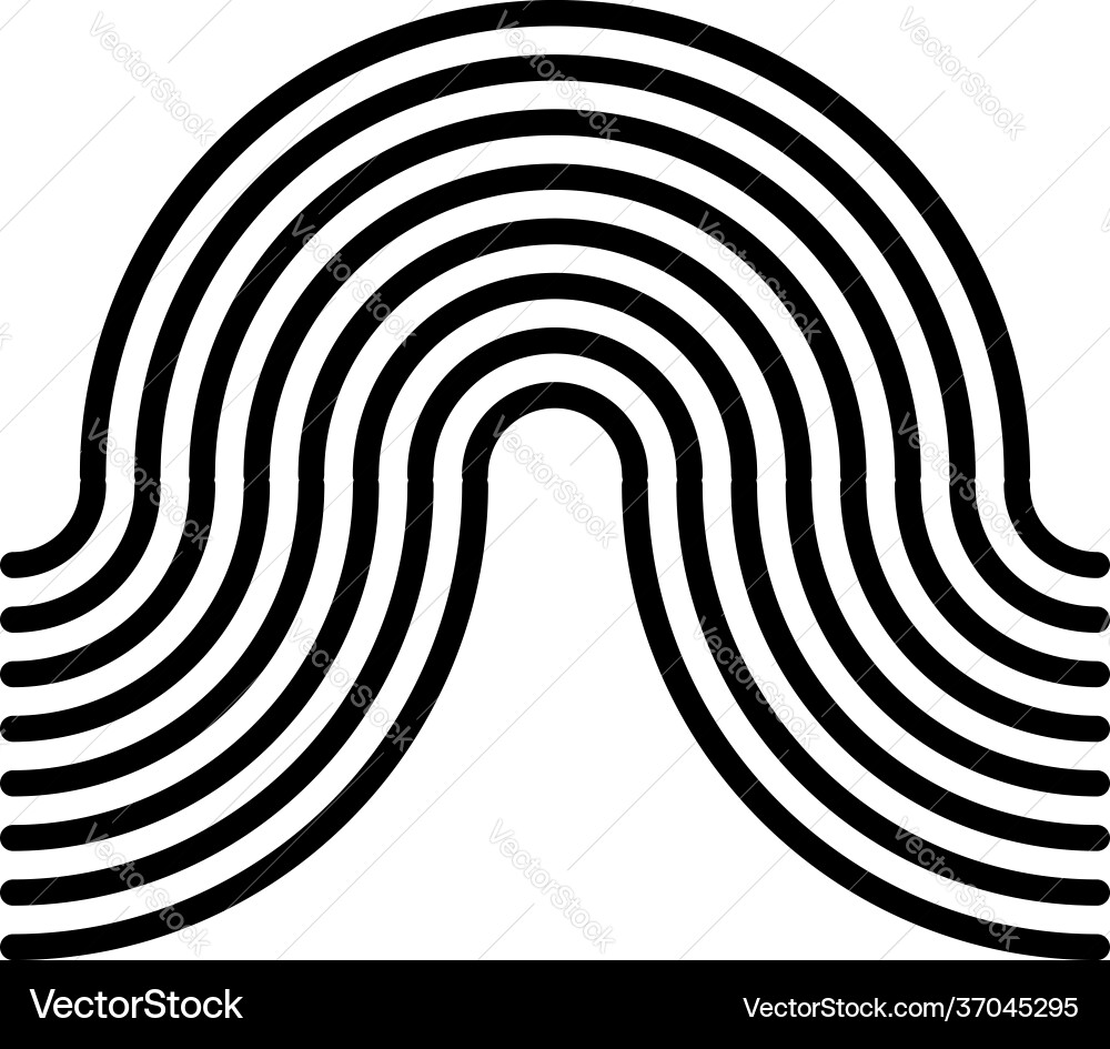 Graphics icon symbol made parallel curved Graphics icon symbol made parallel curved Vector Image