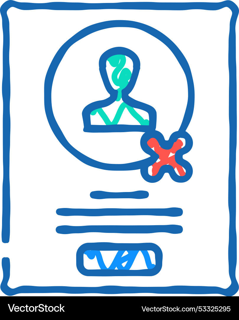 Guerrilla testing ux ui design icon doodle vector image