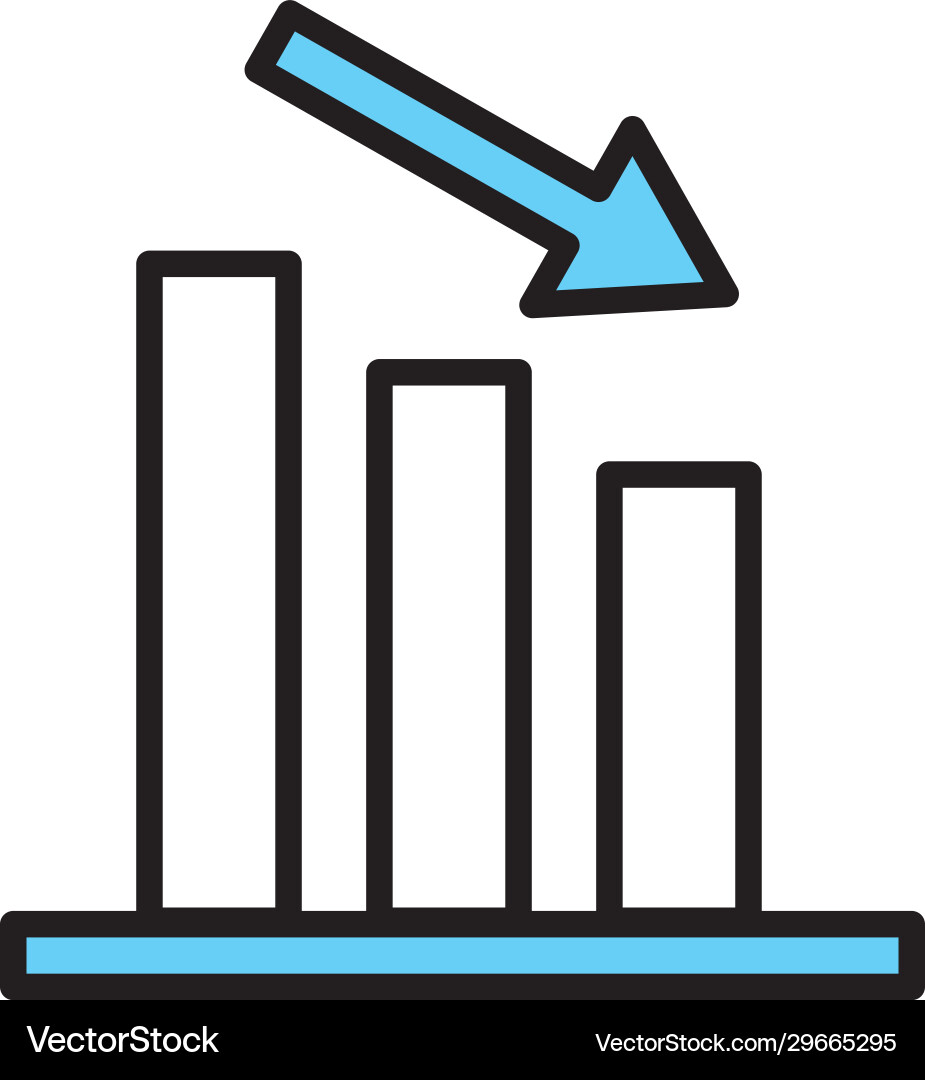 Isolated workflow bars line and fill style icon Vector Image