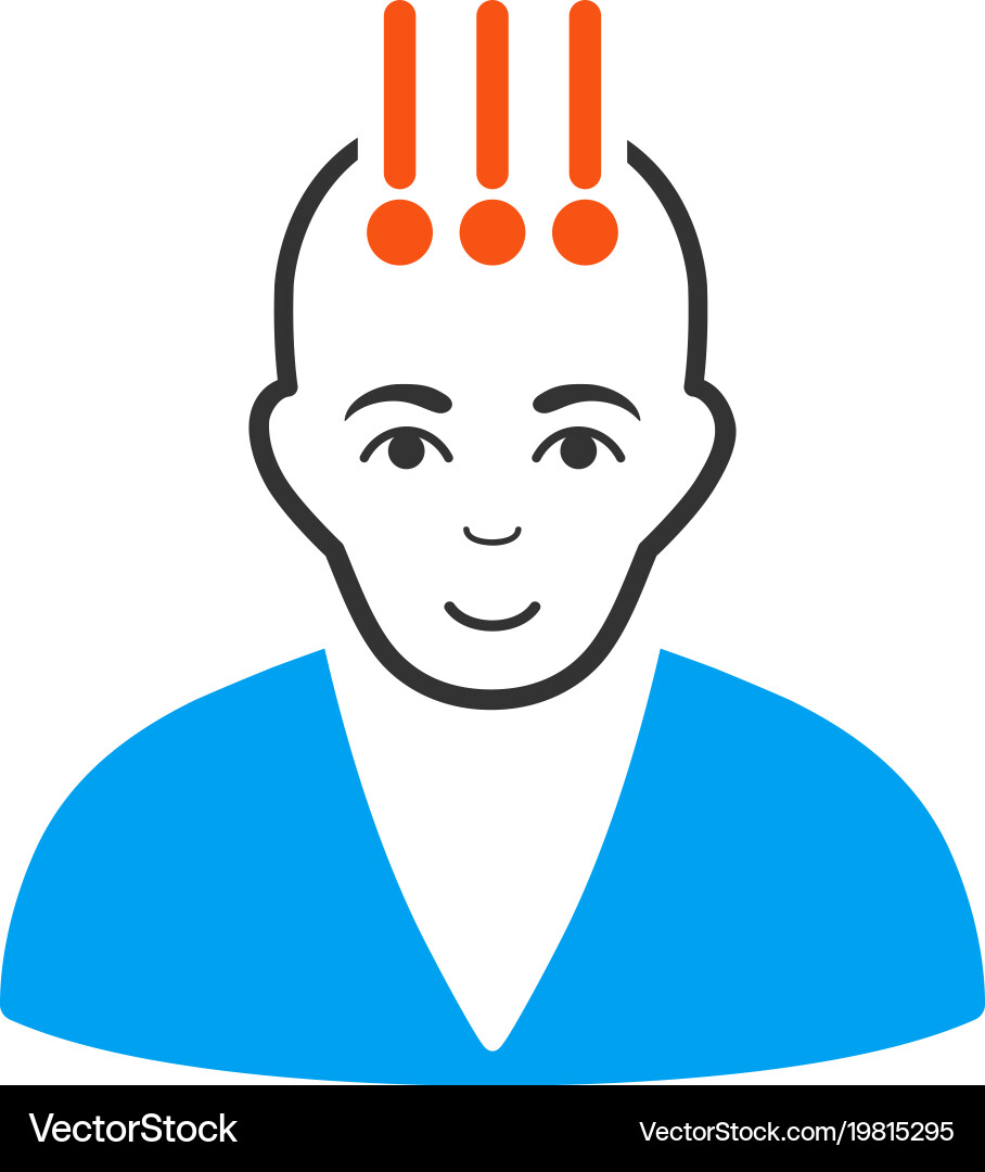 Neural interface icon Vector Image