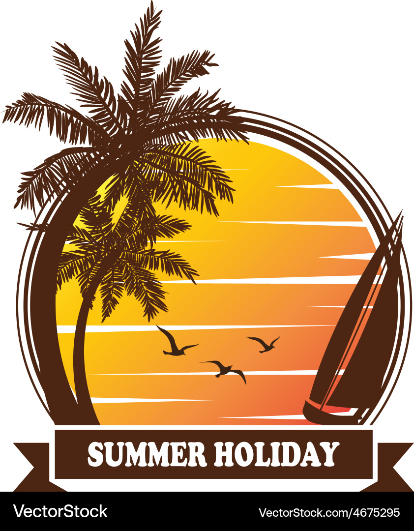 Summer holiday Royalty Free Vector Image - VectorStock