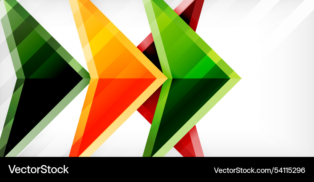 Abstract background color triangles and arrows Abstract background color triangles and arrows Vector Image