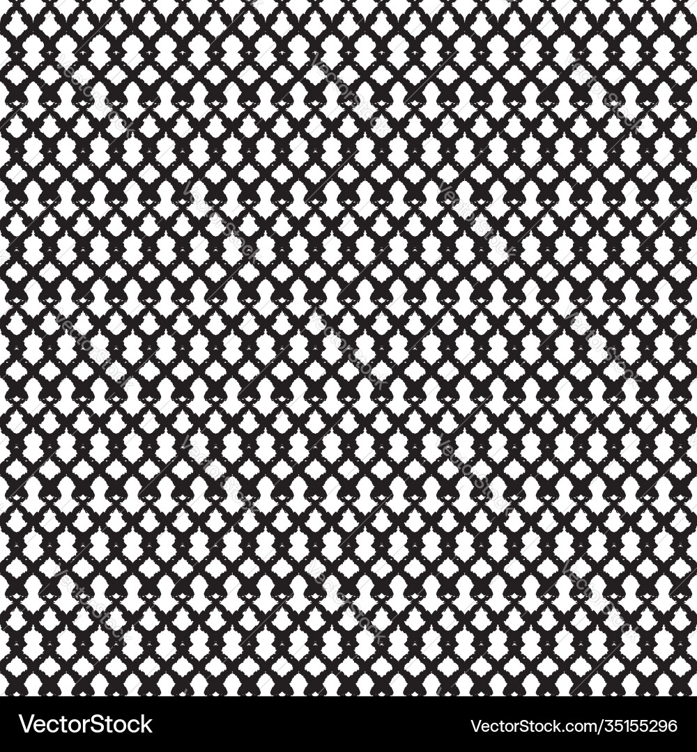 Black grid net loops white seamless pattern Black grid net loops white seamless pattern Vector Image